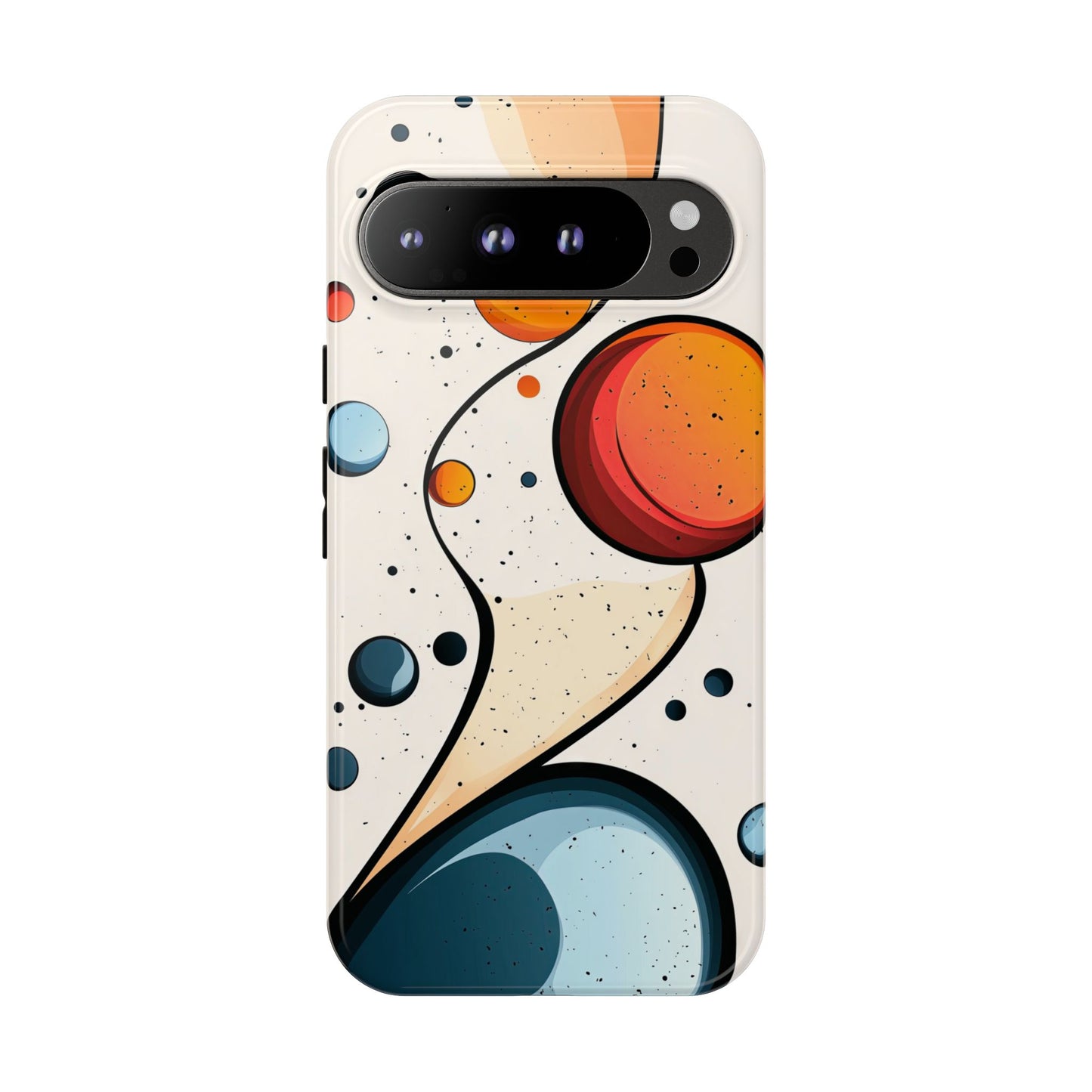 Solar Drift – Abstract Orbital Phone Case for iPhone, Samsung & Pixel