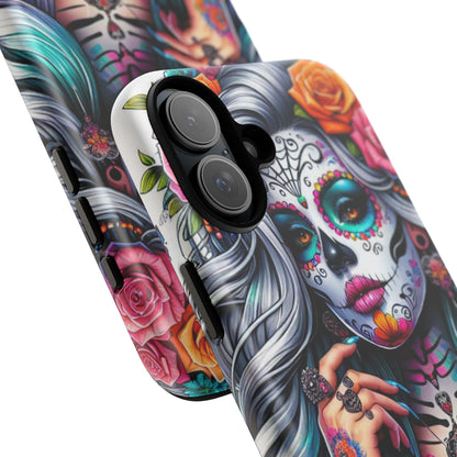 Sugar Skull Goddess – Día de los Muertos Floral Queen Mobile Cover