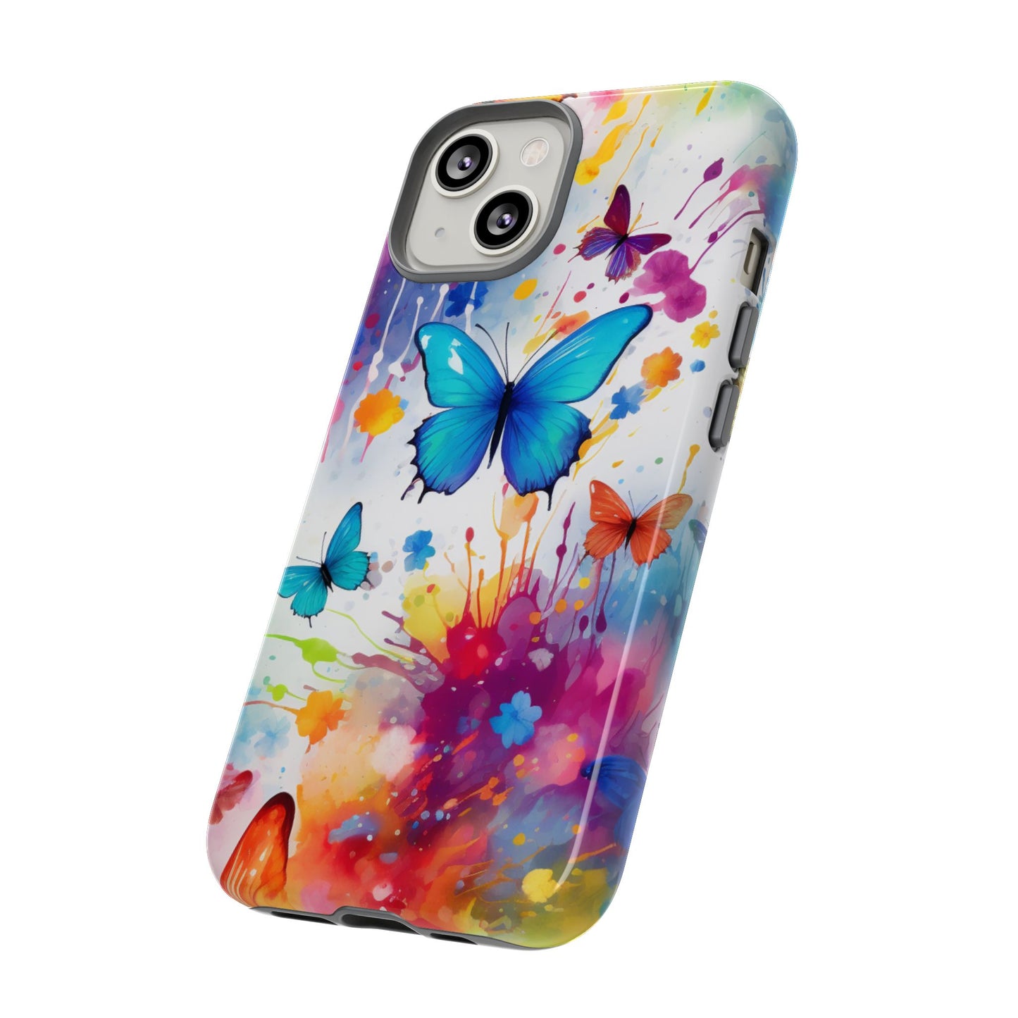 Vibrant Watercolor Butterfly Mobile Case