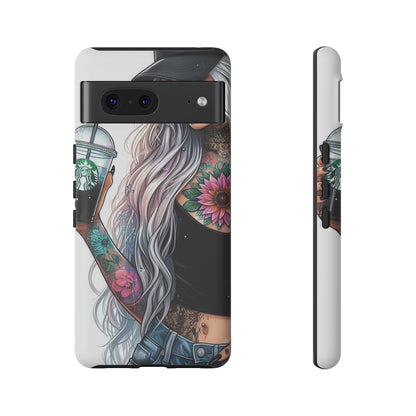 Tattooed Coffee Queen – Edgy Urban Aesthetic Mobile Cover