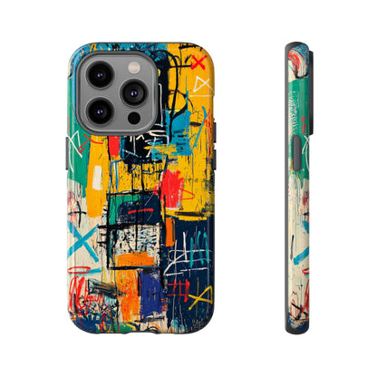 Basquiat Phone Case – Urban Street Art Design - iPhone, Samsung & Google Pixel Cover - Artistic Painting Case,  Art Lover Gift