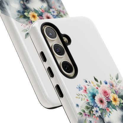 Floral Crown Elephant Mobile Cover – Elegant Watercolor Art