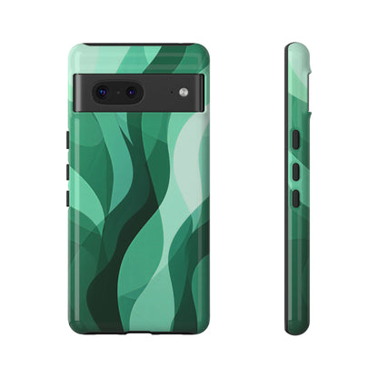 Verdant Flow – Abstract Nature-Inspired Phone Case for iPhone, Samsung & Pixel