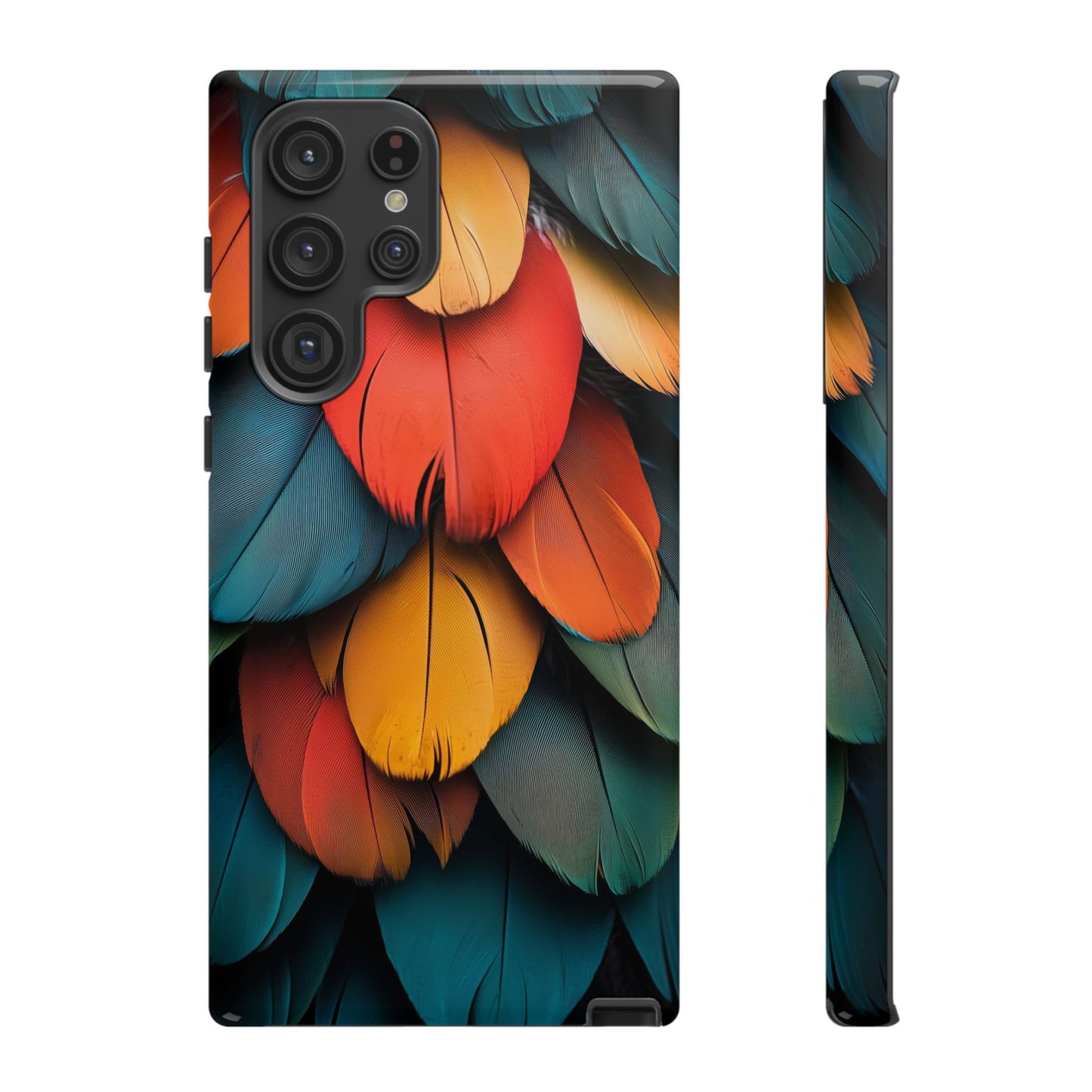 Exotic Macaw Feather Phone Case for iPhone, Samsung & Google Pixel