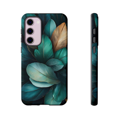 Iridescent Peacock Feather Luxe Phone Case for iPhone, Samsung & Google Pixel