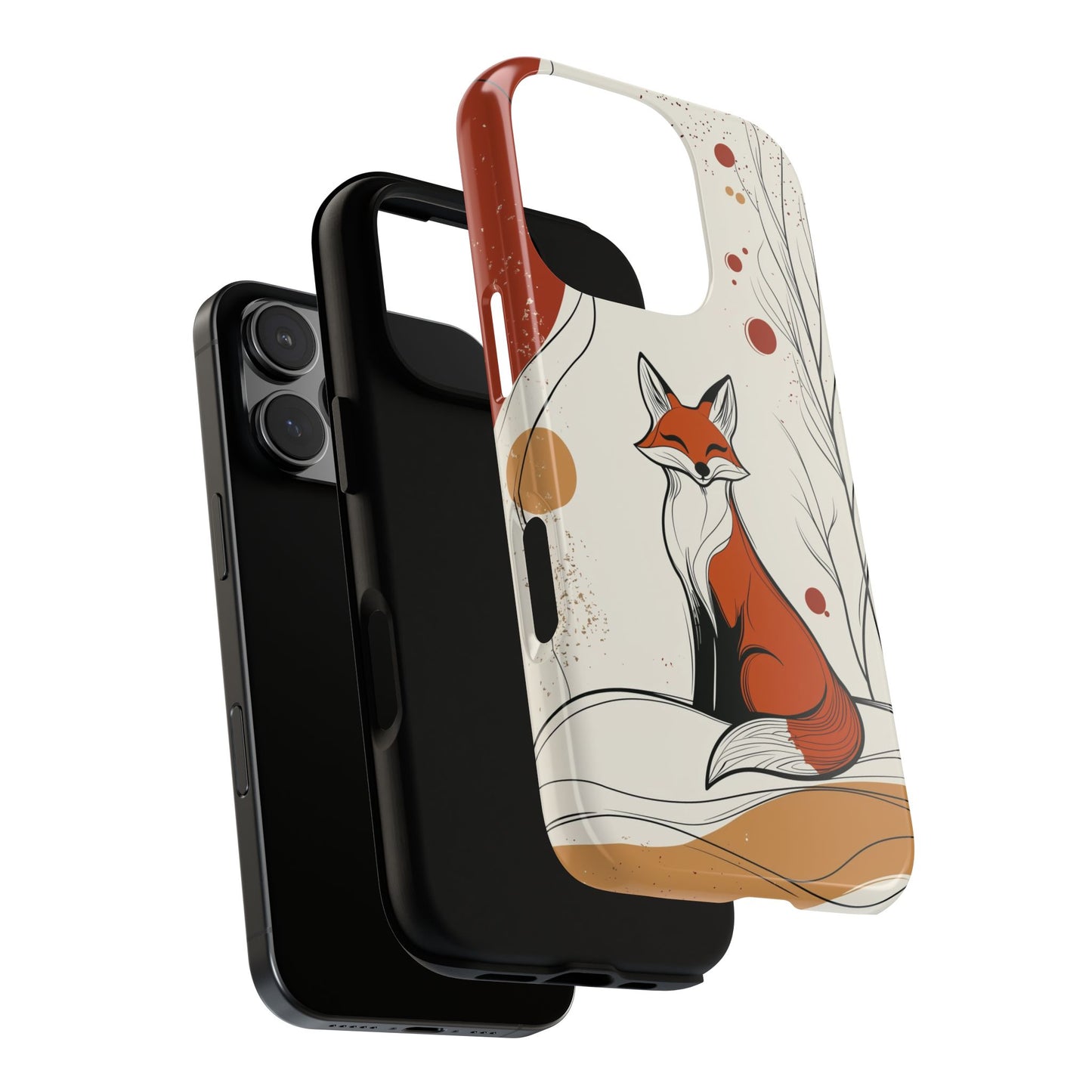 Smiling Fox: Playful Forest Charm Phone Case for iPhone, Samsung & Pixel