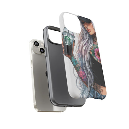 Tattooed Coffee Queen – Edgy Urban Aesthetic Mobile Cover