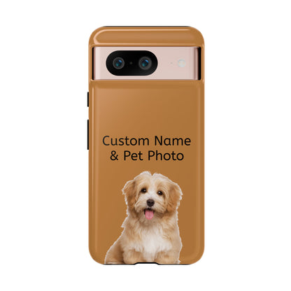 Personalized Custom Pet Phone Case – Add Your Name, Pet Photo or Any Text– Unique Gift for iPhone, Samsung  & Google Pixel – Protective & Stylish Cover"