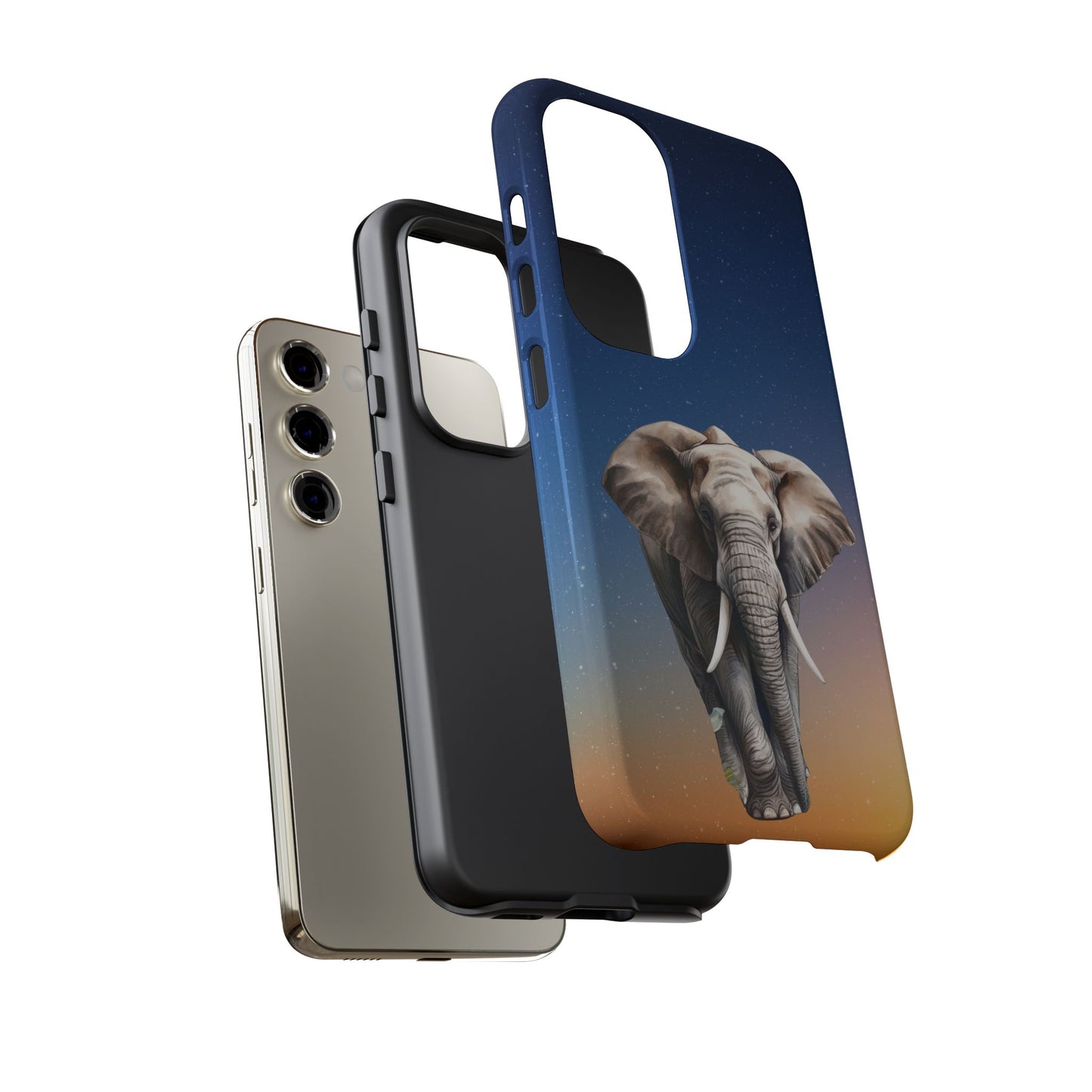 Celestial Elephant Mobile Cover – Dreamy Night Sky Aesthetic