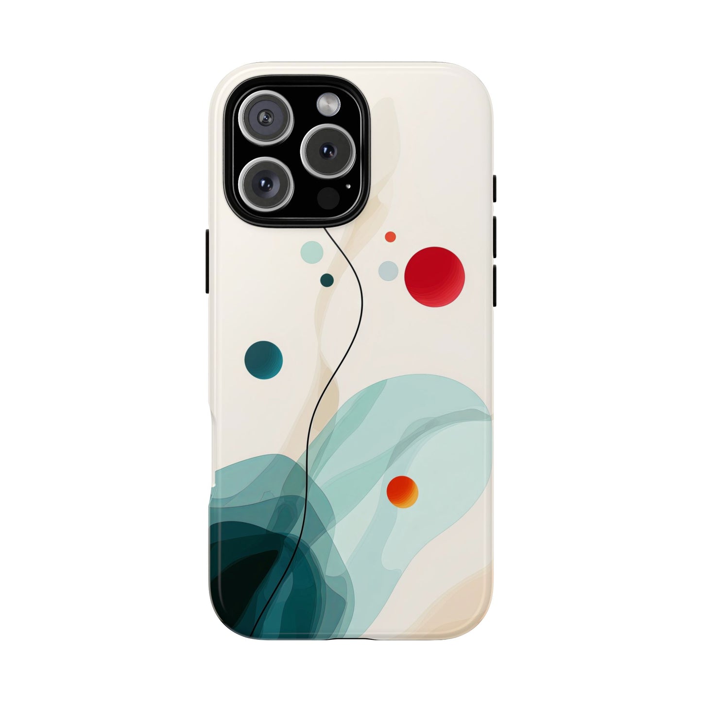 Cosmic Citrus Flow – Abstract Art Phone Case  for iPhone, Samsung & Pixel