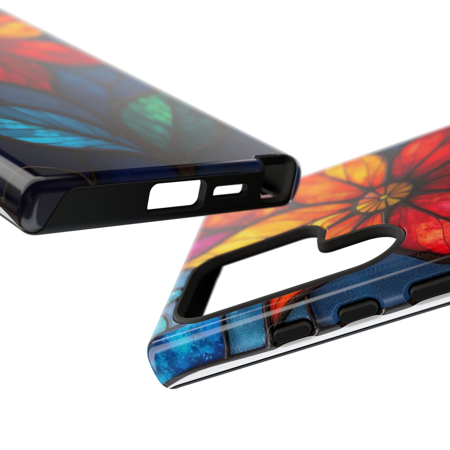 Radiant Blossom: Red and Orange Floral Elegance