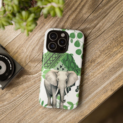 Tropical Elephant Mobile Cover – Nature-Inspired Boho Art