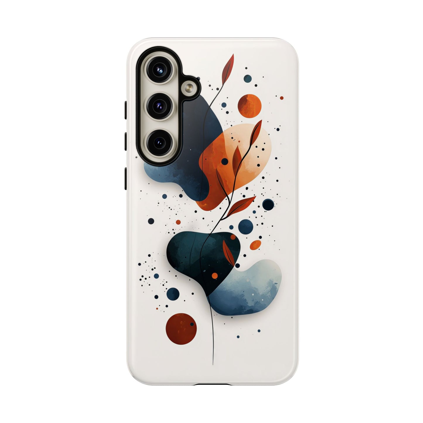 Celestial Bloom – Minimal Abstract Phone Case for iPhone, Samsung & Pixel