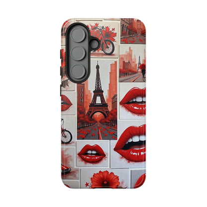Red Lips & Eiffel Tower Phone Case