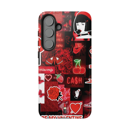 Red Pop Art Neon Vibes Phone Case