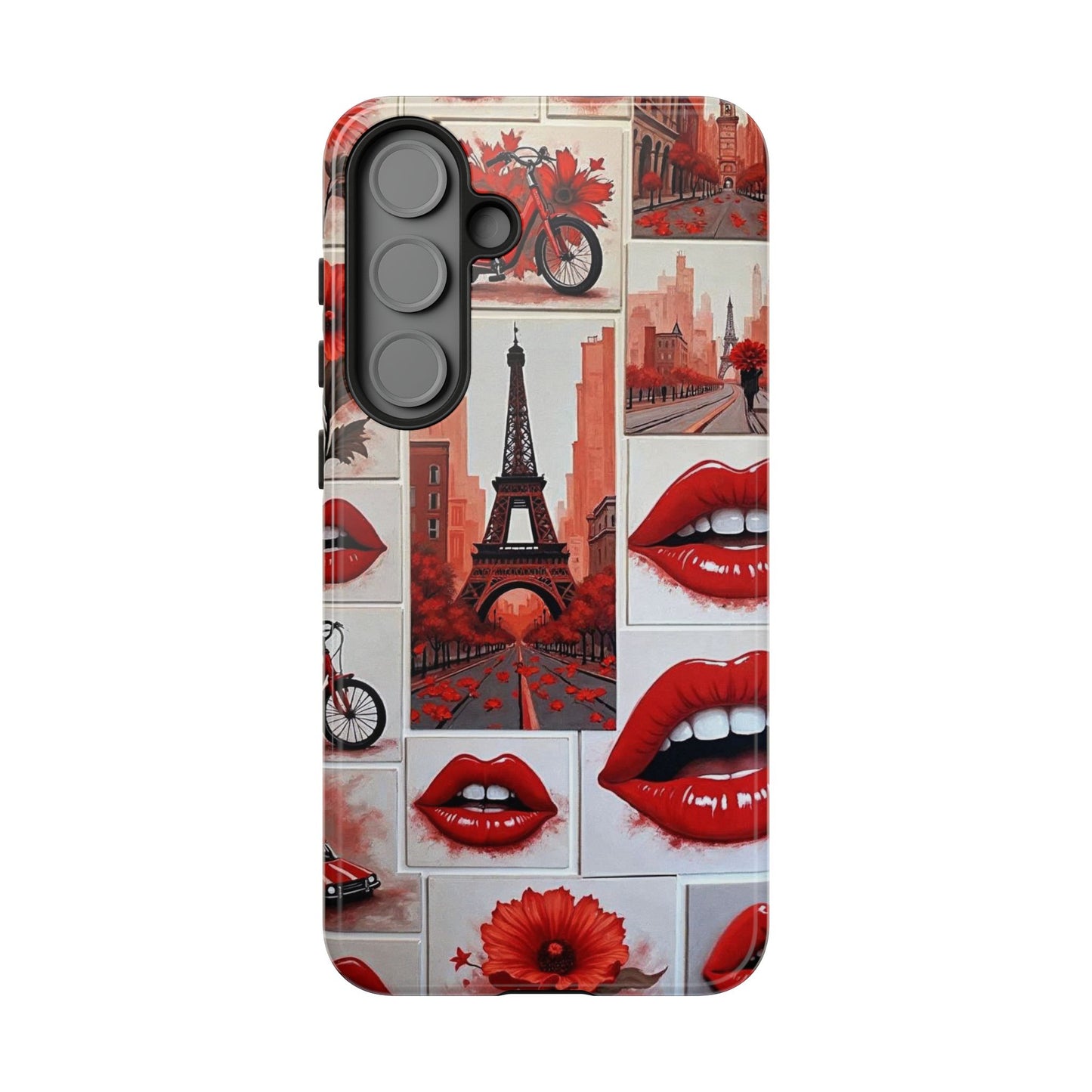 Red Lips & Eiffel Tower Phone Case