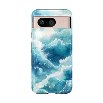 Tidal Tranquility Watercolor Phone Case for iPhone, google Pixel & Samsung