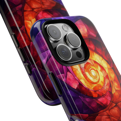 Retro Spiral Psychedelic Phone Case for iPhone, Samsung & Pixel