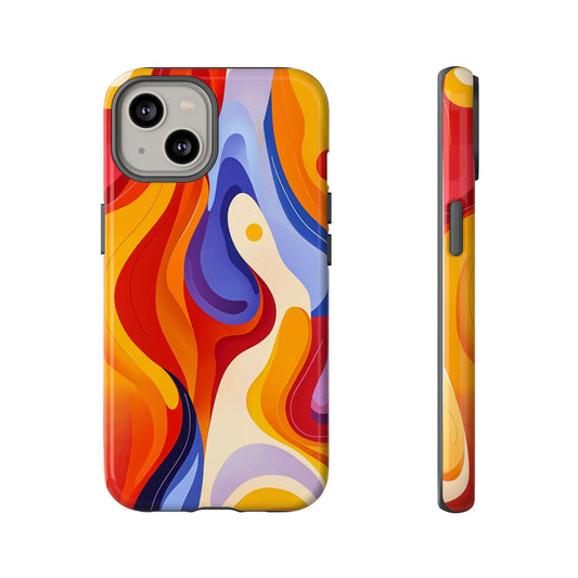 LavaFlow – Vivid Heatwave Abstract Phone Case for iPhone, Samsung & Pixel