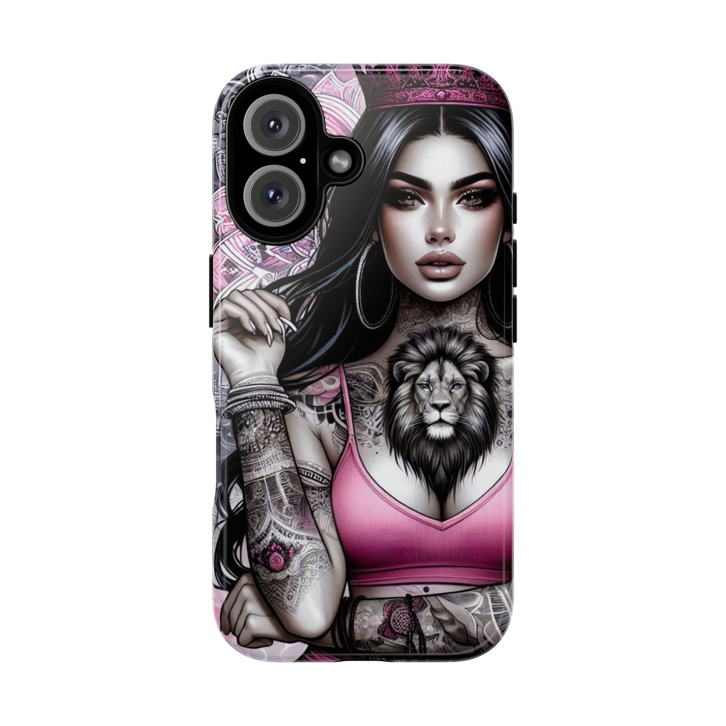 Queen of the Jungle – Regal Tattooed Goddess Mobile Cover