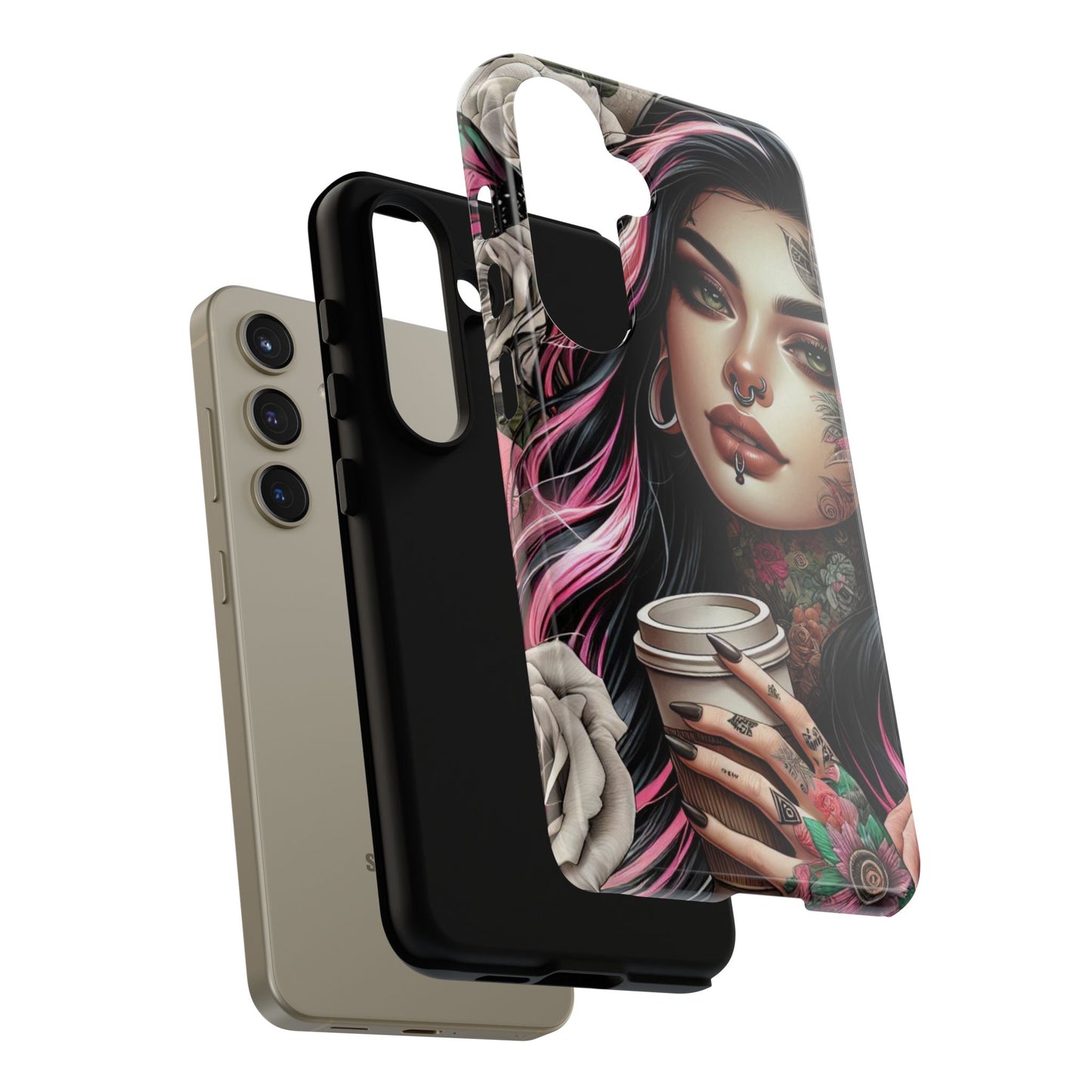 Gothic Rose Coffee Queen Mobile Case