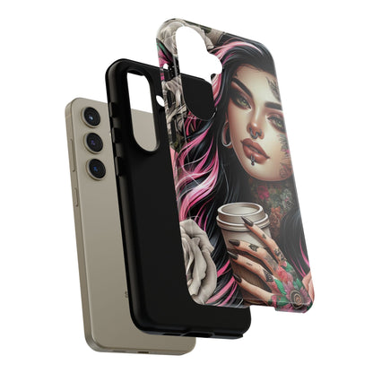 Gothic Rose Coffee Queen Mobile Case
