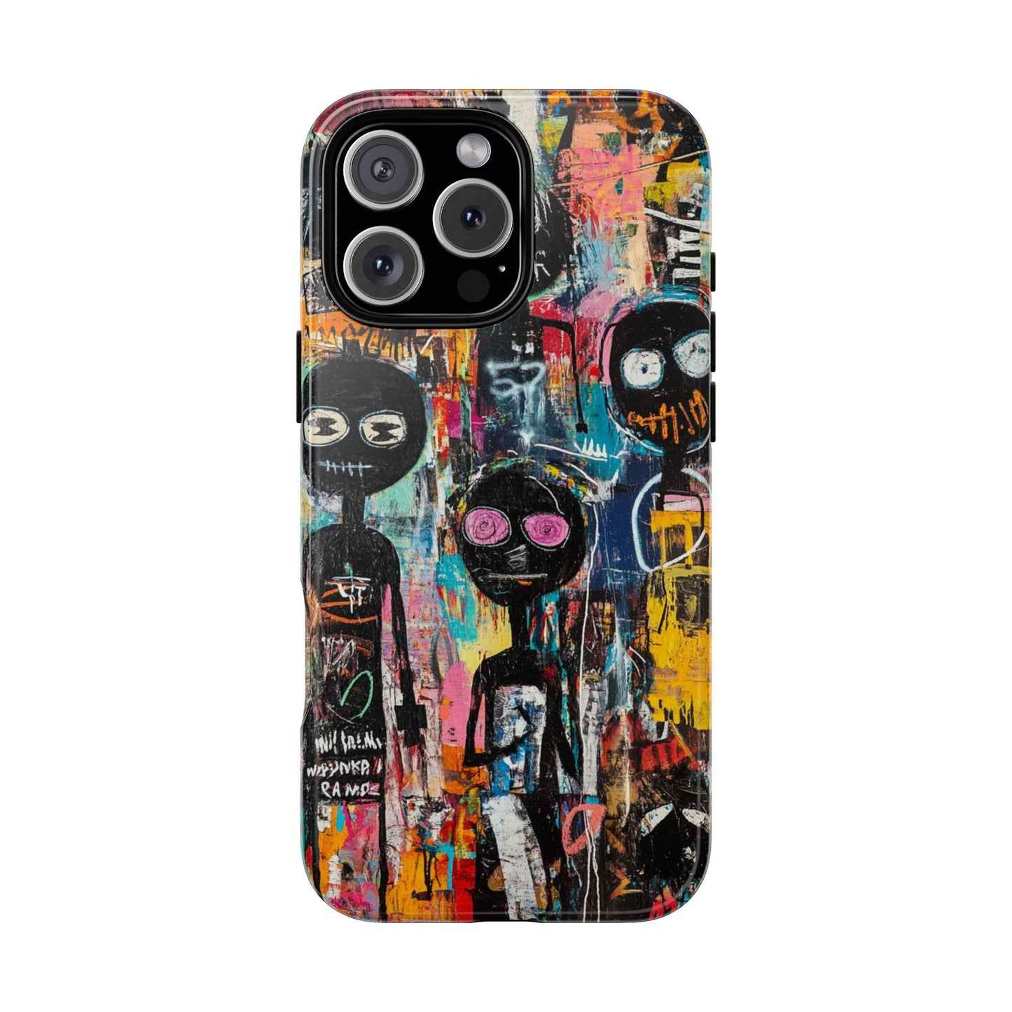 Basquiat Art iPhone Case – Modern Urban Graffiti Design - iPhone, Samsung & Google Pixel Cover - Artistic Painting Case,  Art Lover Gift