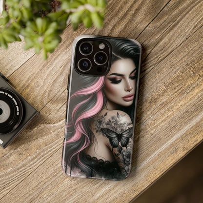Butterfly Noir – Gothic Beauty & Inked Elegance Mobile Cover