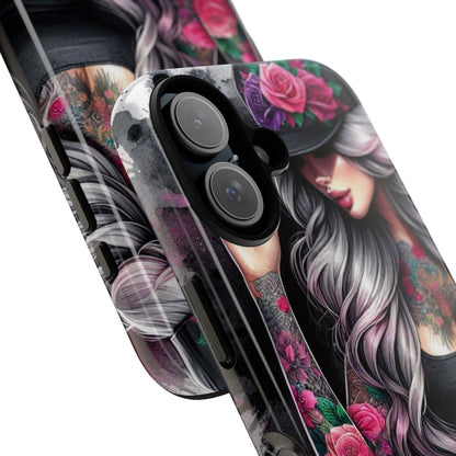 Ink & Roses – Edgy Floral Rebel Mobile Cover