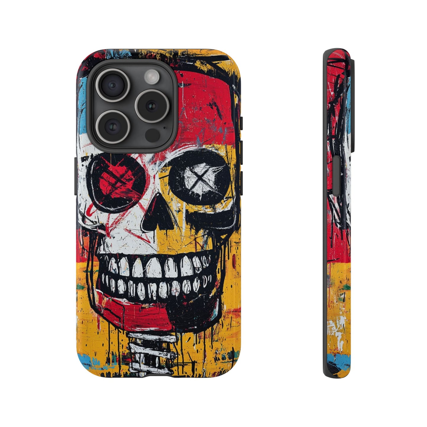 Basquiat Phone Case – Bold Urban Art Design - iPhone, Samsung & Google Pixel Cover - Artistic Painting Case,  Art Lover Gift