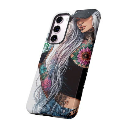 Tattooed Coffee Queen – Edgy Urban Aesthetic Mobile Cover