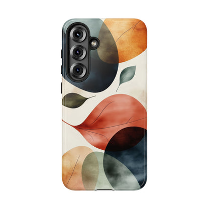 Tranquil Tones Terrazzo Leaves Print Phone Case for iPhone, Pixel & Samsung