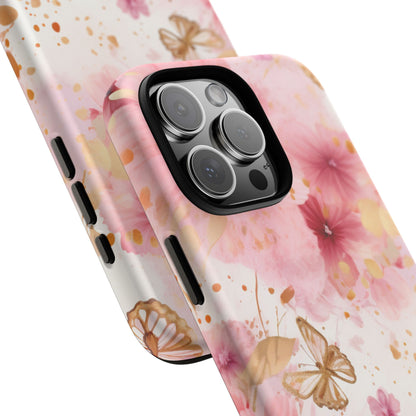 Blush Elegance Floral Mobile Case