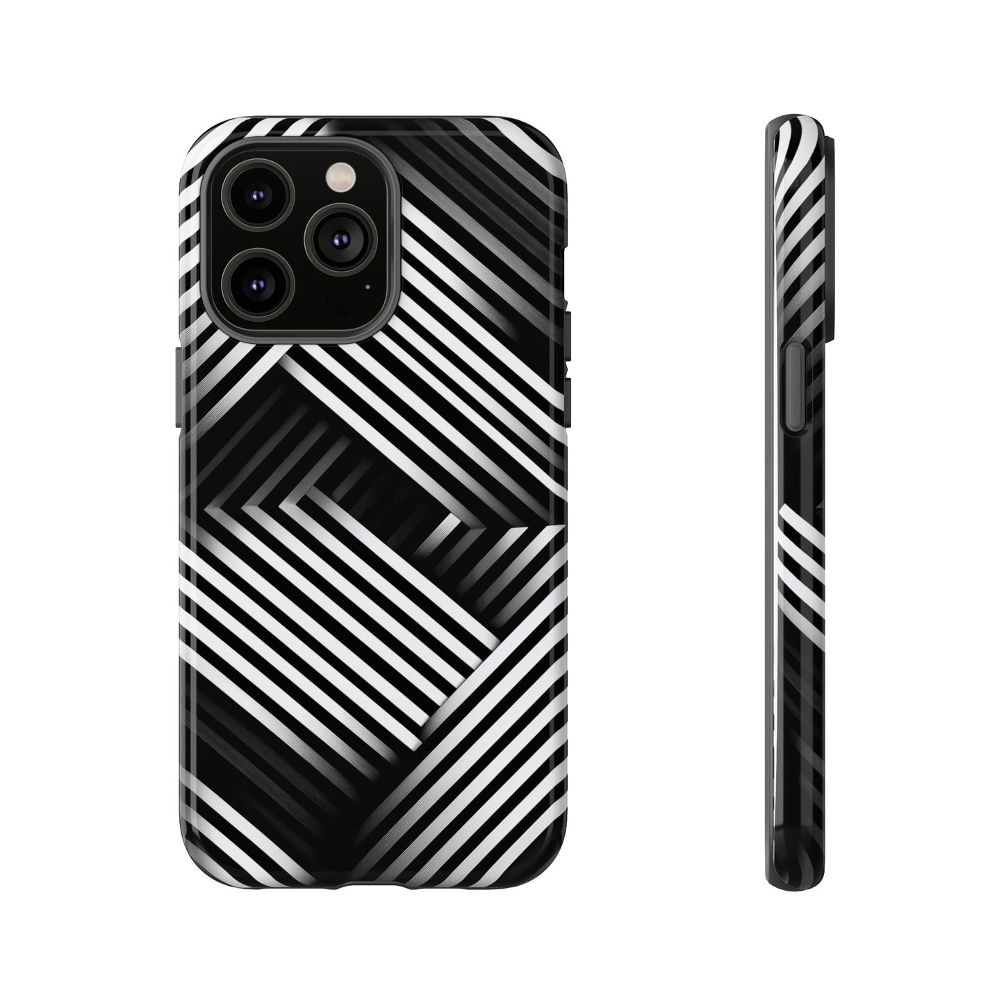 Monochrome Matrix Phone Case for iPhone, Pixel & Samsung