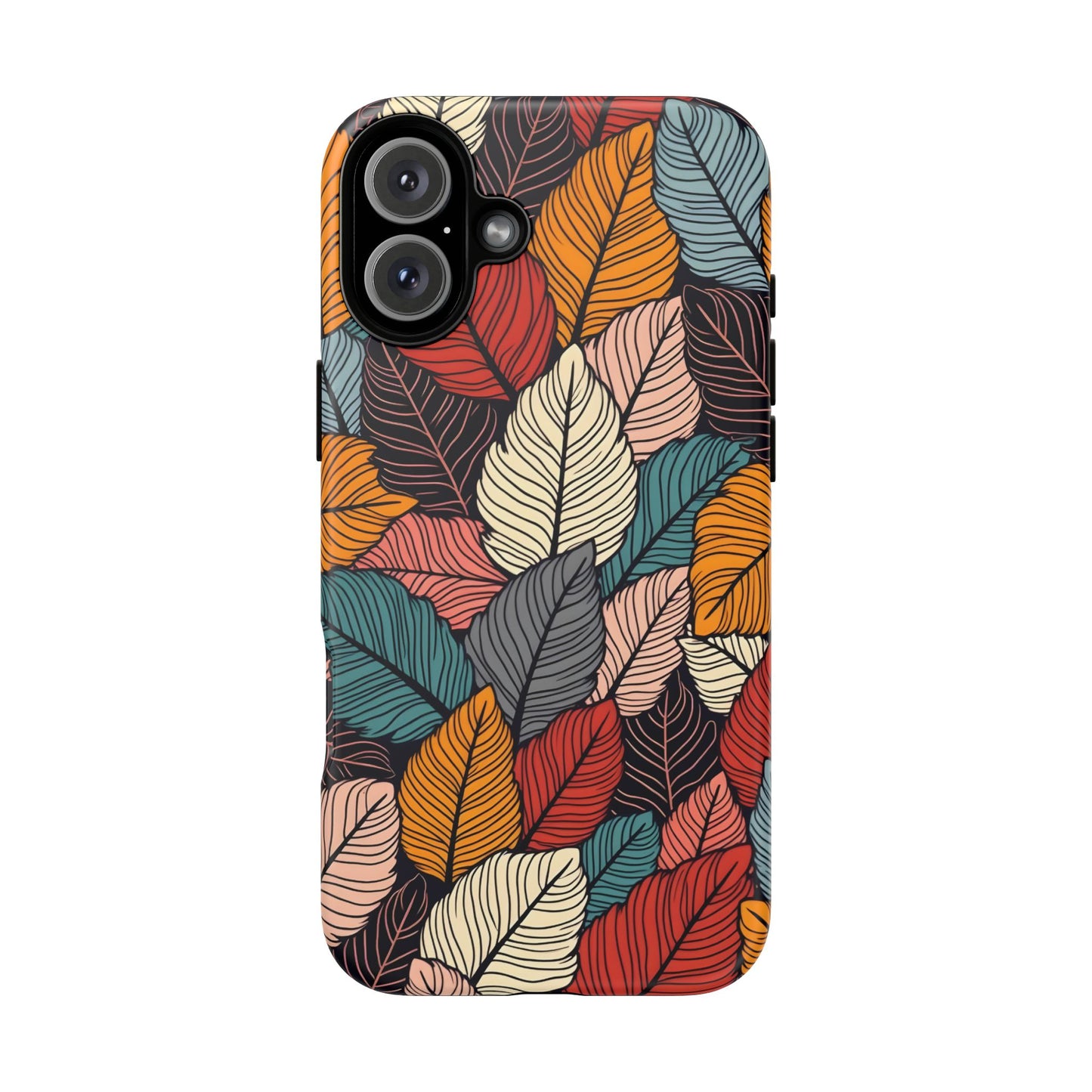Colorful Abstract Leaves Pattern Design