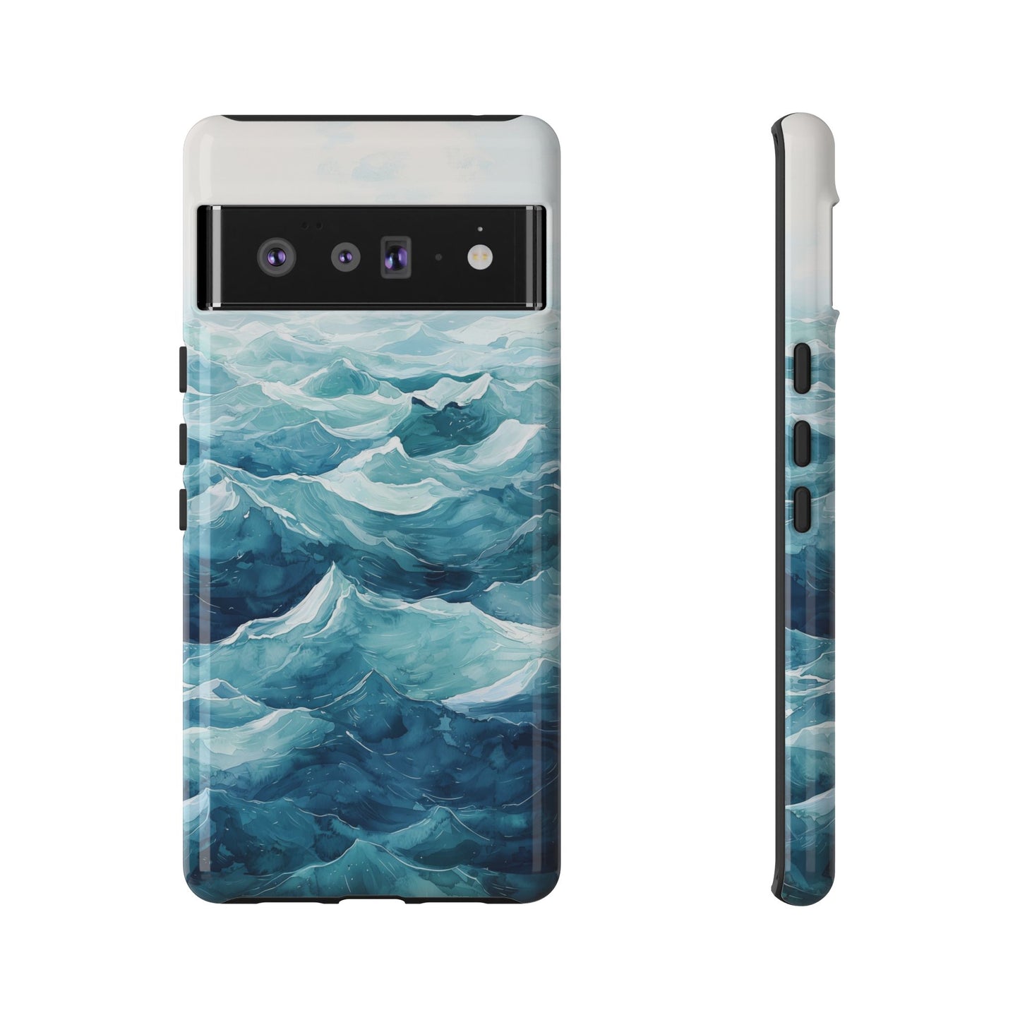 Aqua Drift Watercolor Phone Case for iPhone, google Pixel & Samsung