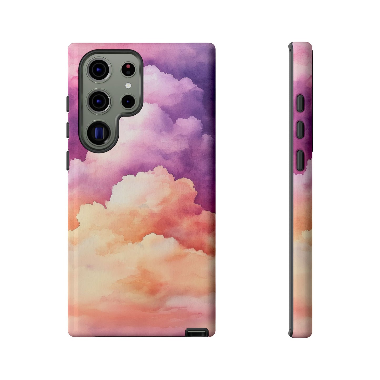Cotton Candy Skies Watercolor Phone Case for iPhone, google Pixel & Samsung