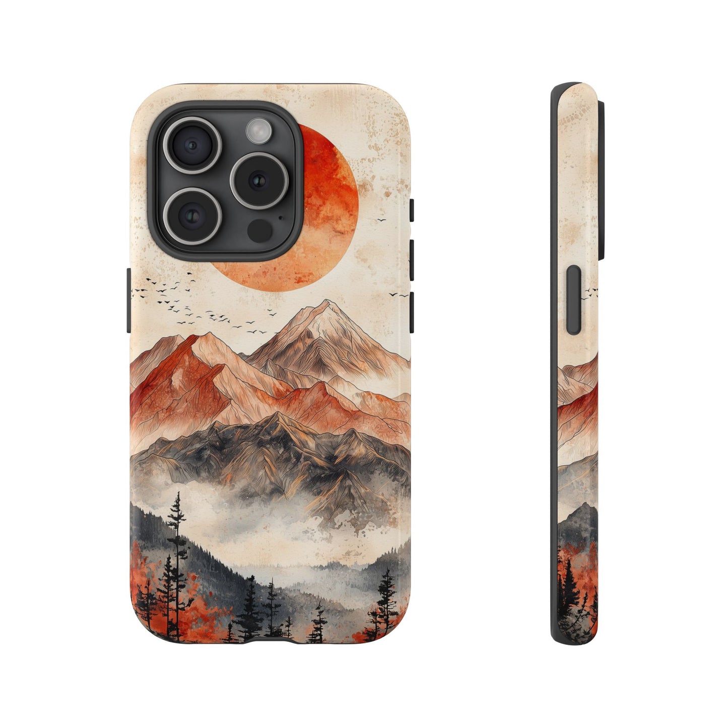 Boho Mountain Sunrise Phone Case for iPhone, Pixel & Samsung