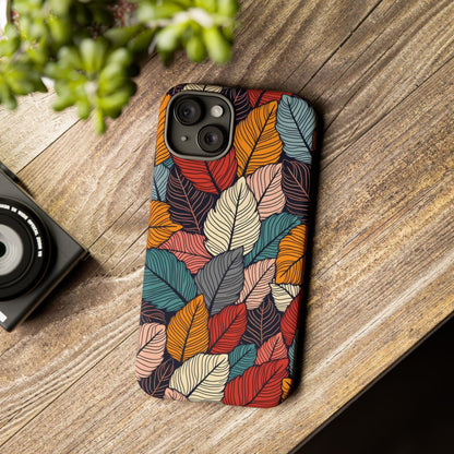 Colorful Abstract Leaves Pattern Design