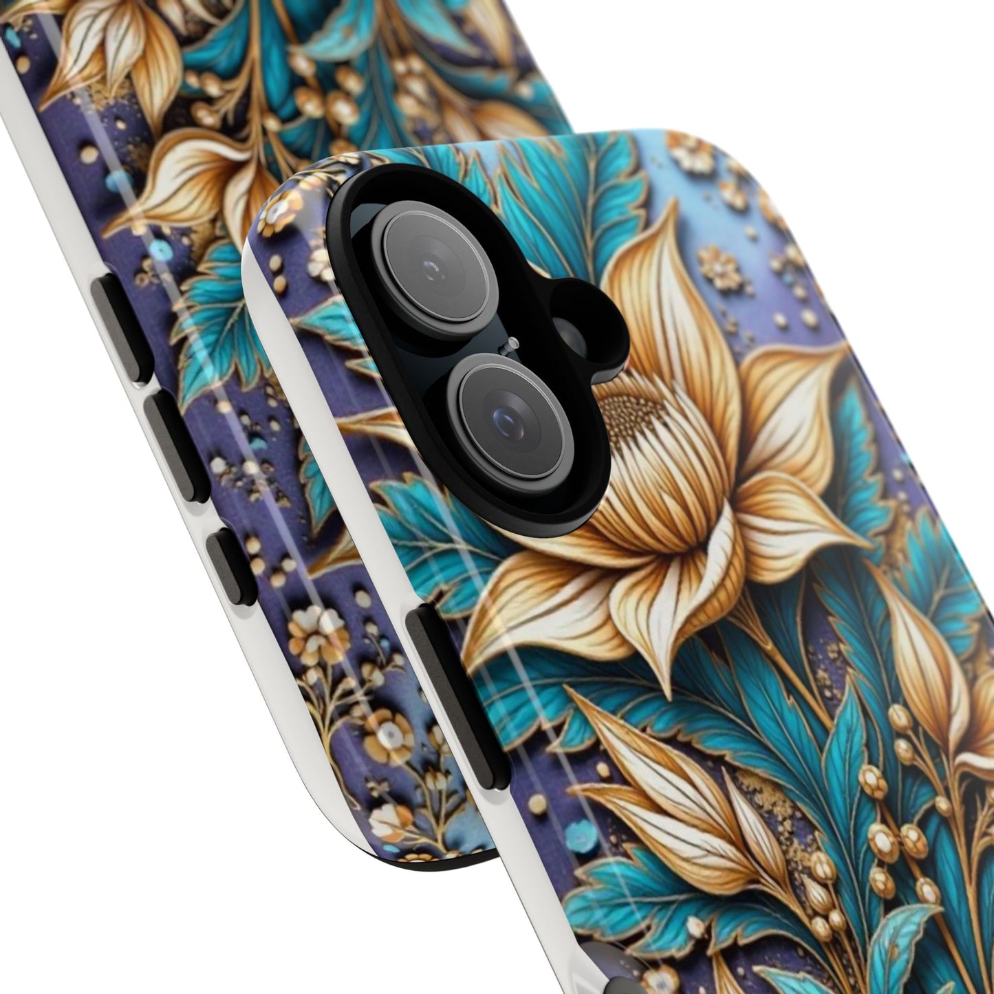 Golden Chrysanthemum: Floral Stained Glass Masterpiece