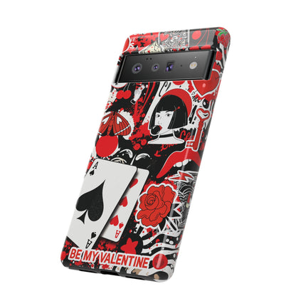 Bold Red & Black Ace Card Phone Case