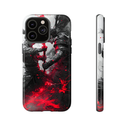 Duel of Fates | Red Energy Samurai Clash Phone Case for iPhone, Samsung & Pixel