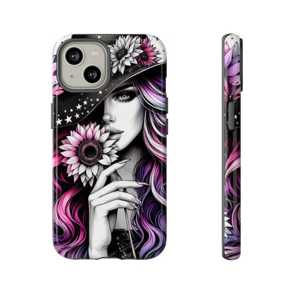 Mystic Bloom – Enchanted Witch & Floral Elegance Mobile Cover