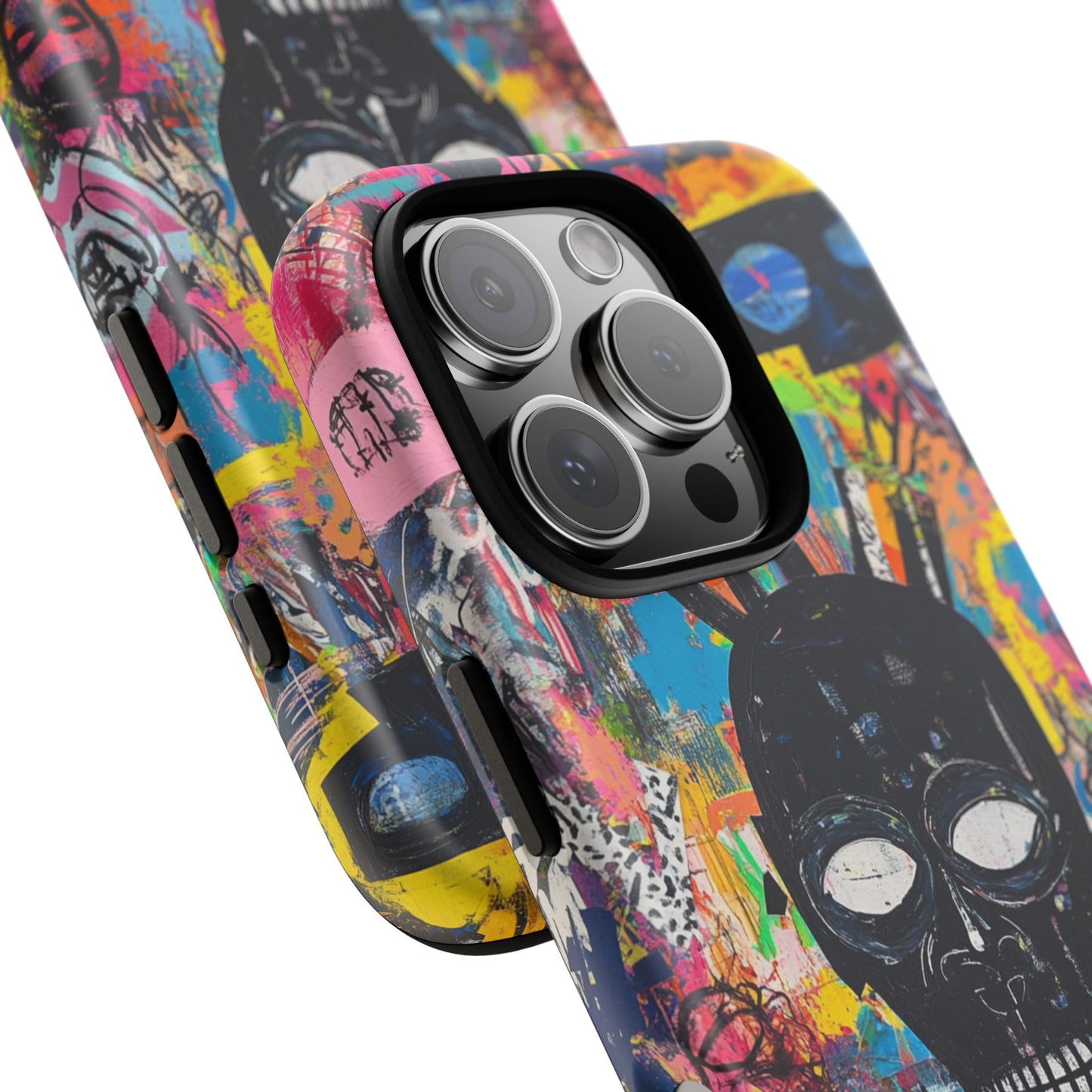 Street Art Phone Case – Basquiat-Inspired Phone Cover– Bold, Graffiti-Inspired Cover - iPhone, Samsung & Google Pixel Cover - Artistic Painting Case, Art Lover Gift