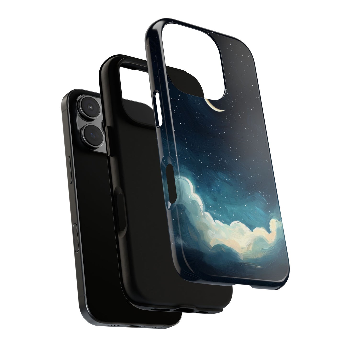 Midnight Aurora Watercolor Phone Case for iPhone, google Pixel & Samsung