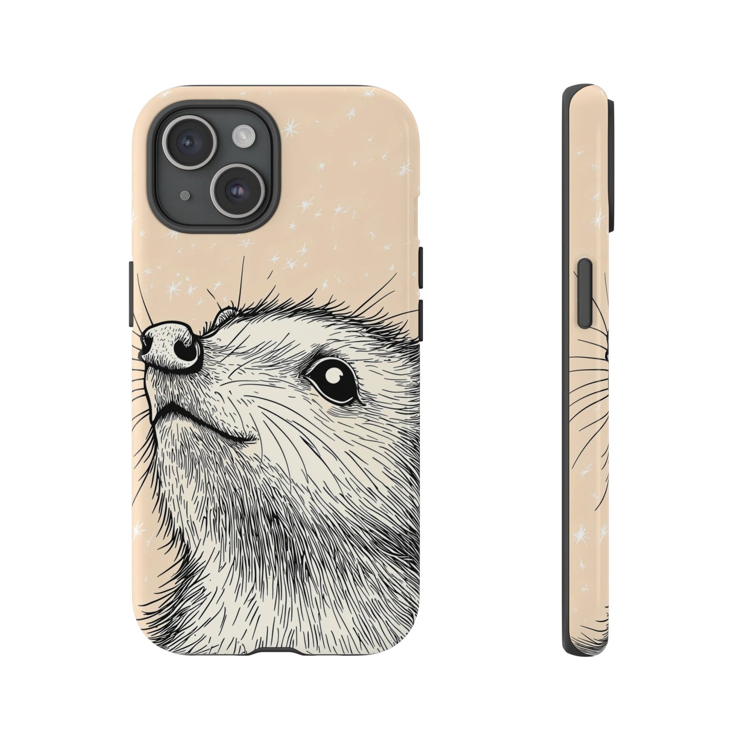 Starlit Wonder: Curious Critter in the Cosmos Phone Case for iPhone, Samsung & Pixel