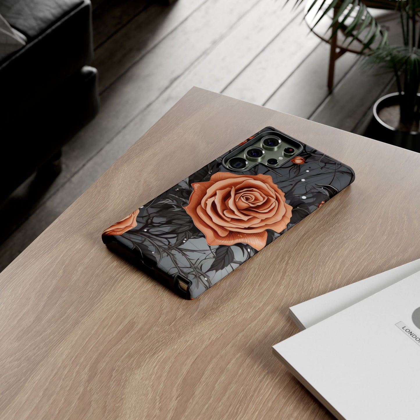 Mystic Noir Rose Mobile Case
