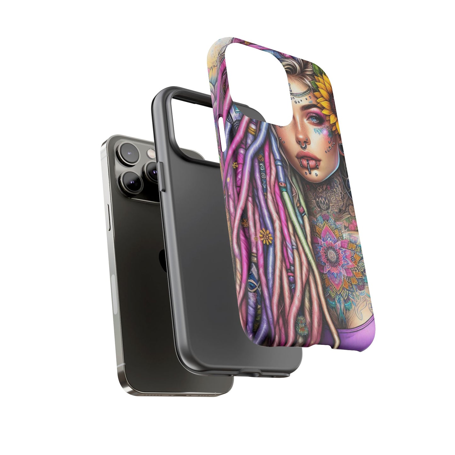 Boho Mandala Goddess – Ethereal Tattoo Art Mobile Cover