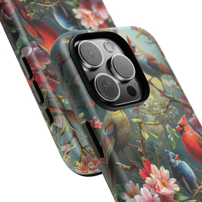 Floral Birds Phone Case – Cute & Protective Cover for iPhone, Samsung & Google Pixel