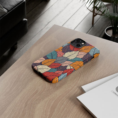 Colorful Abstract Leaves Pattern Design
